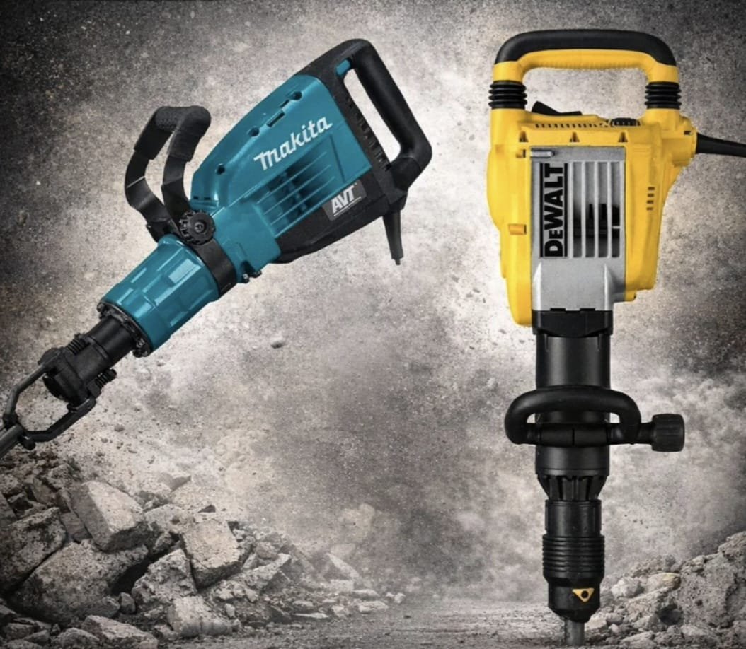 Martillos demoledores Makita y DeWalt